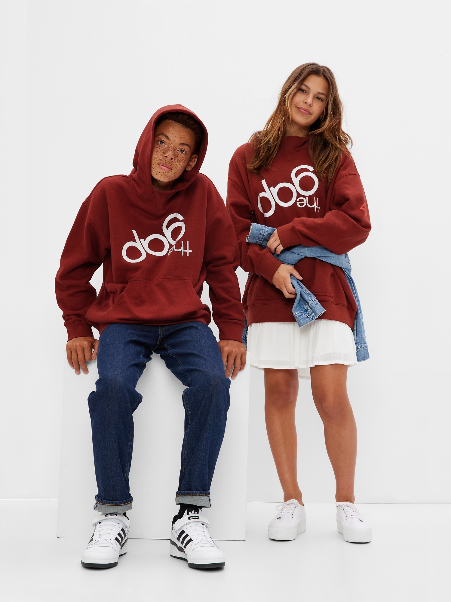 Upside down adidas logo on sale hoodie