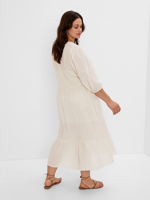 Image number 5 showing, V-Neck Tiered Midi Dress