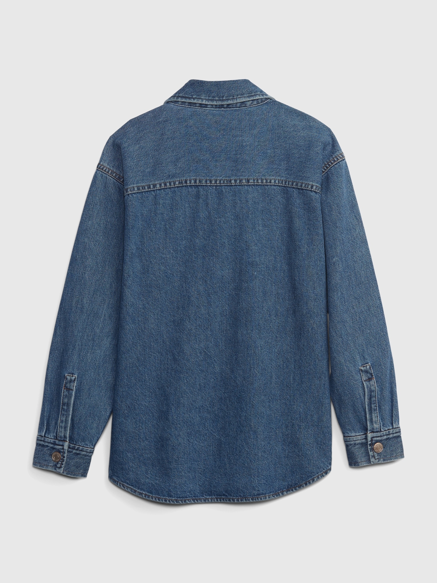 Kids Oversized Denim Shirt Jacket | Gap