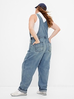 Loose jean hot sale overalls