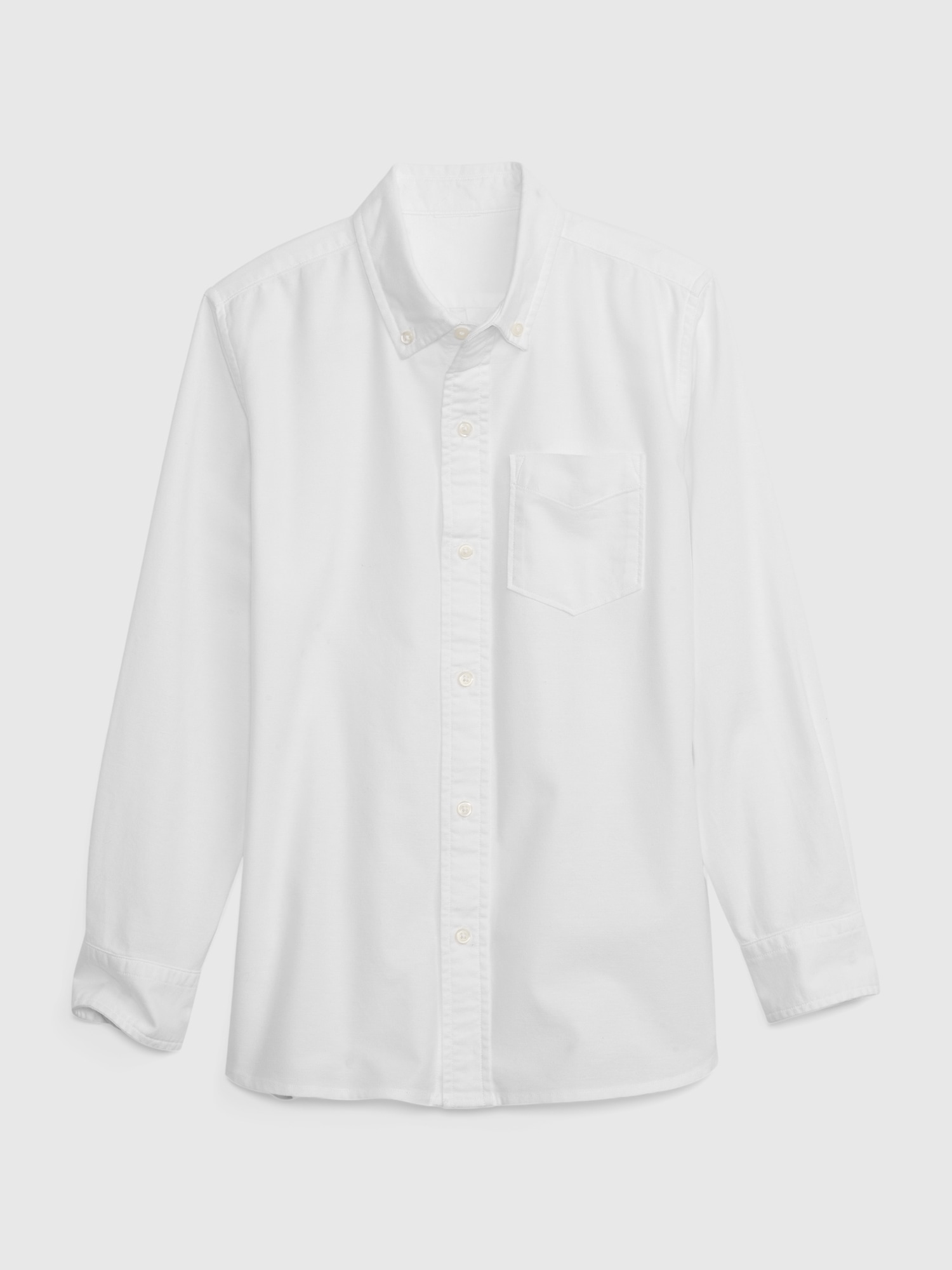 Gap Kids Uniform Oxford Shirt white. 1