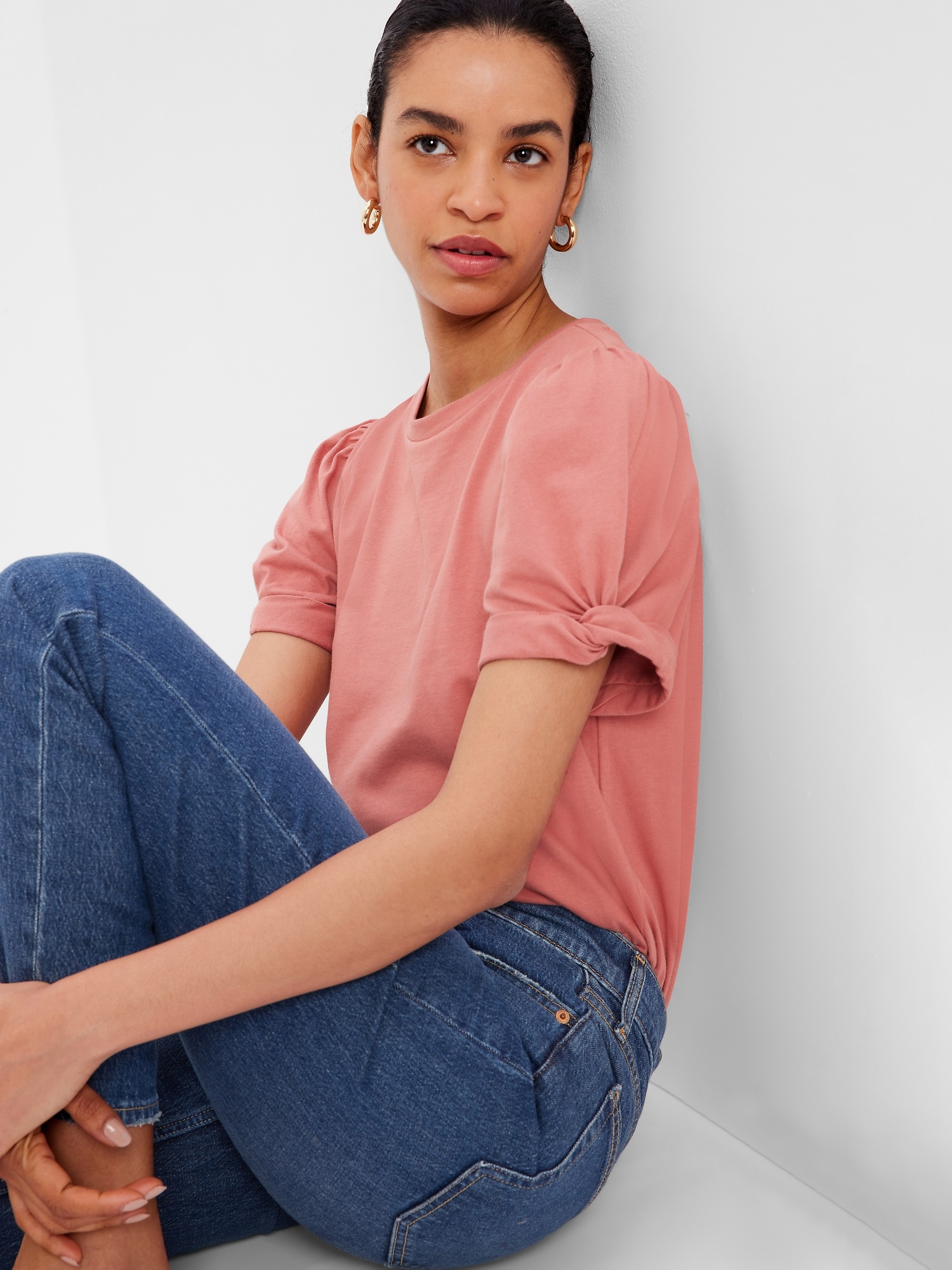 gap puff sleeve shirt