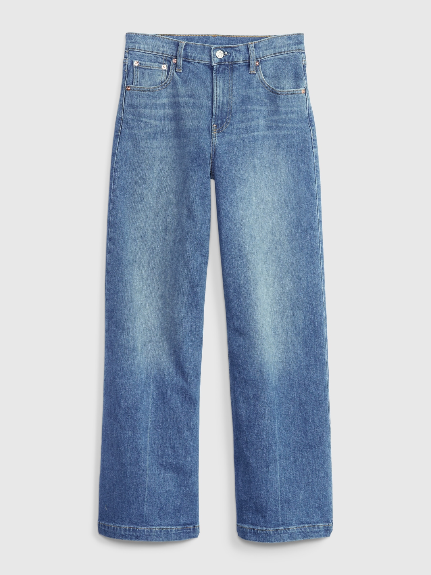 Gap High Rise Stride Wide-Leg Jeans with Washwell - ShopStyle