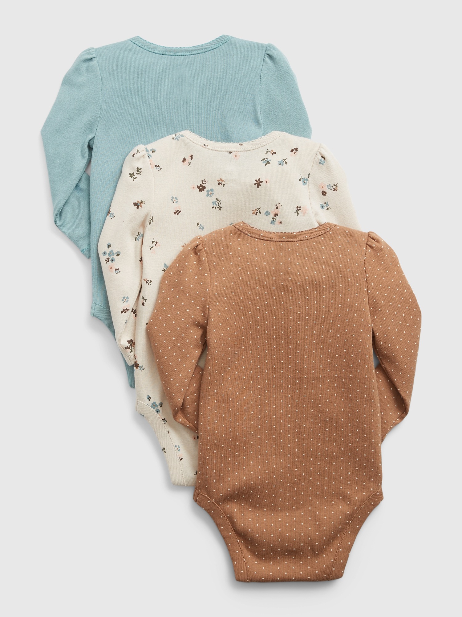 3-Pack Organic Cotton Bodysuits