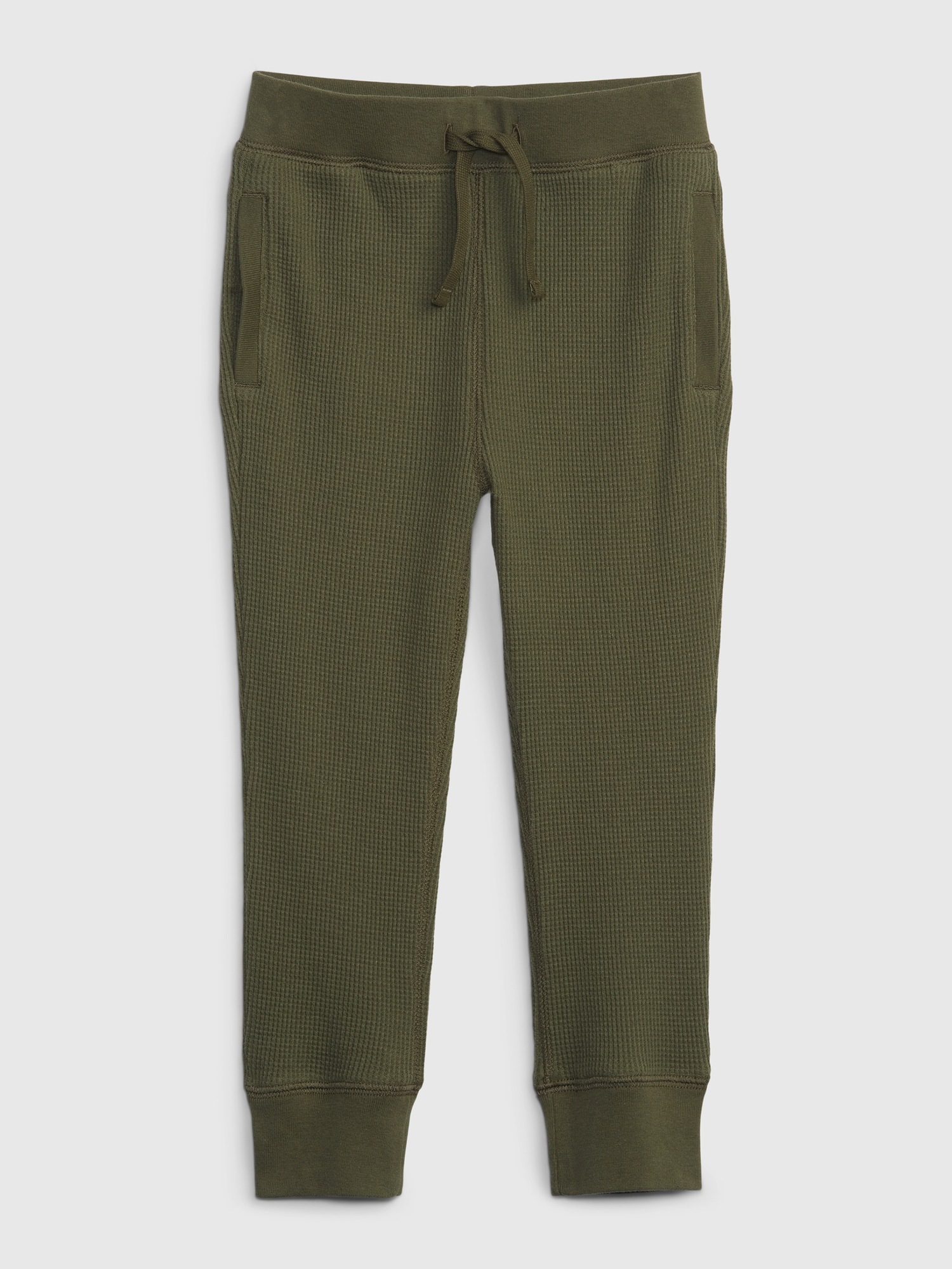 Waffle Joggers - Olive Green