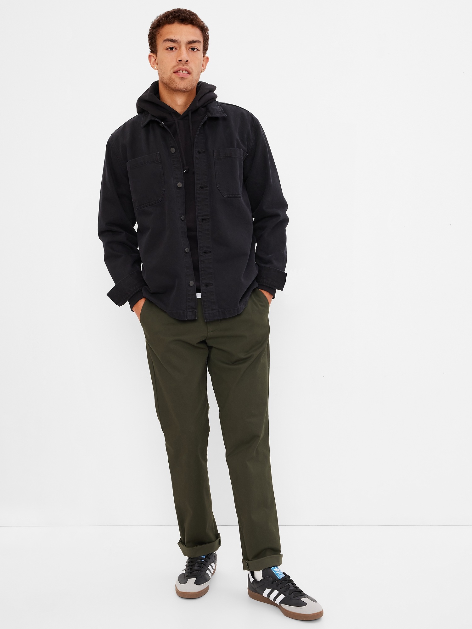 gap stretch khakis