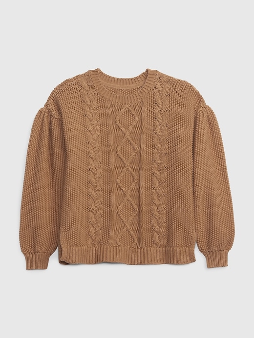 Image number 4 showing, Kids Relaxed Cable-Knit Sweater