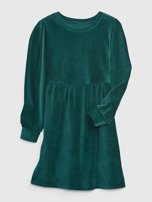 Image number 1 showing, Kids Rib Velour Skater Dress