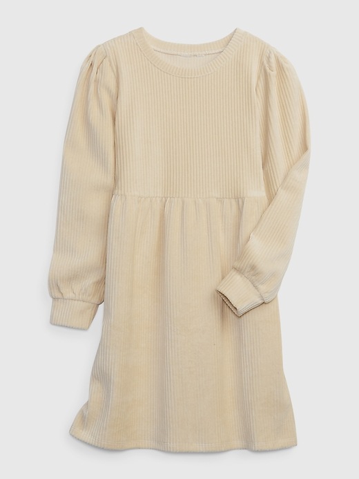 Image number 4 showing, Kids Rib Velour Skater Dress