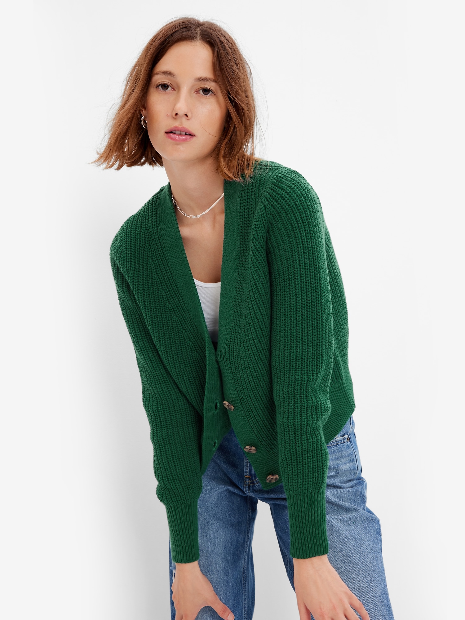 Classic Cotton Rib Cardigan Gap