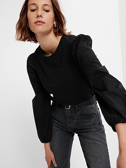 Puff Sleeve Top | Gap