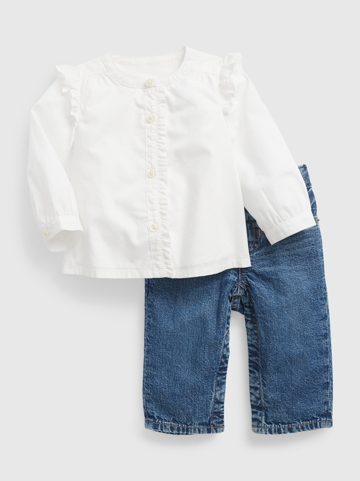 Baby Two-Piece Denim Outfit Set with Washwell | Gap