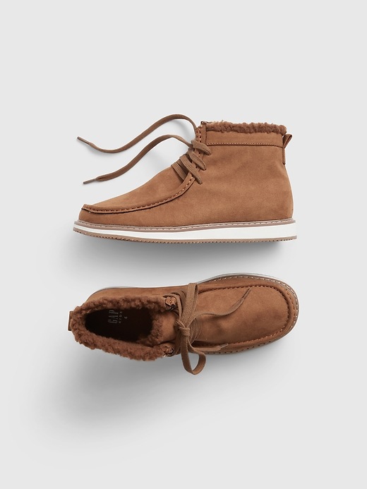 Kids Cozy Tie Boots | Gap