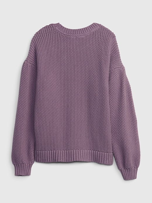 Image number 2 showing, Kids Relaxed Cable-Knit Sweater