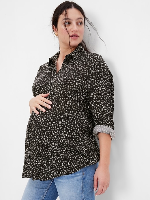 View large product image 1 of 1. Maternity Button-Down Shirt