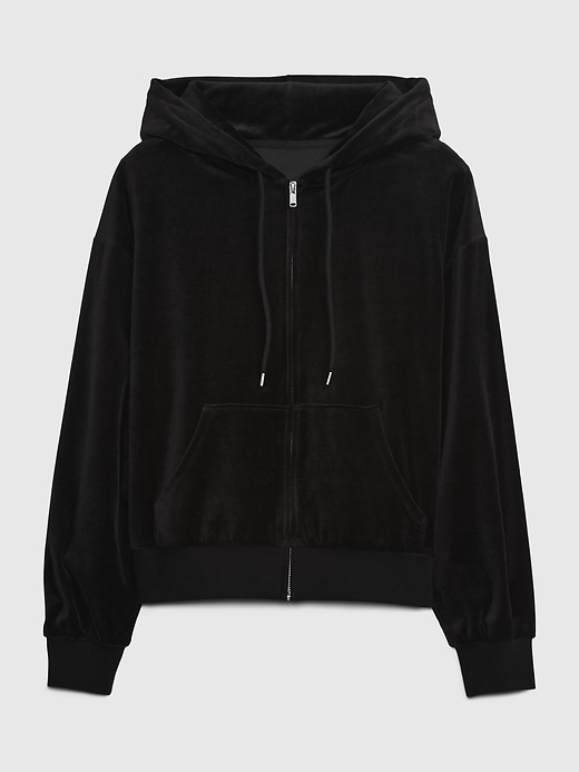 Velour Full-Zip Hoodie | Gap