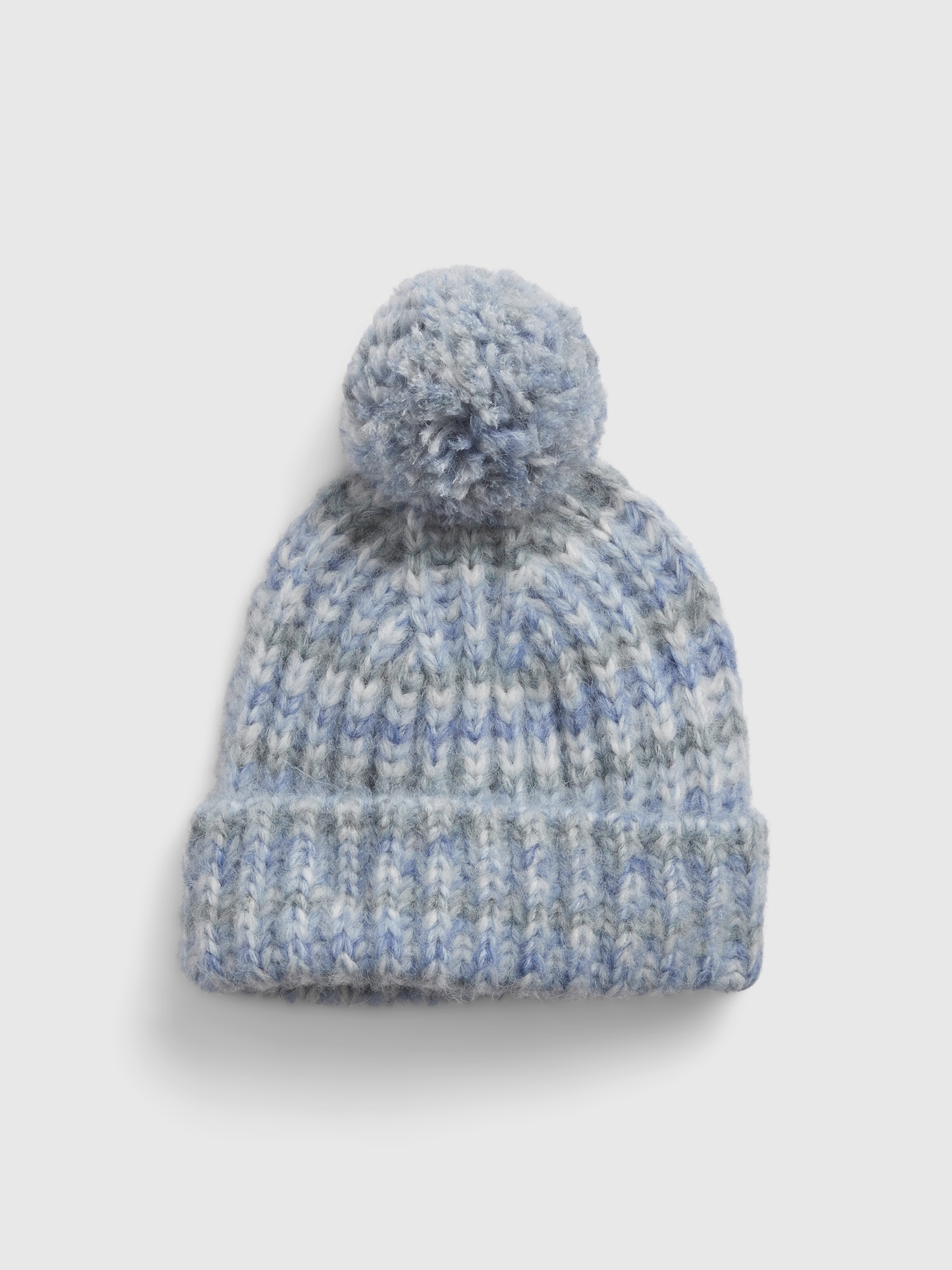 Gap Kids Pom Beanie blue. 1