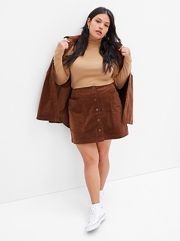 Winter Fashion, Brown Skirt outfit, Midsize Fashion, Jerrieal Small