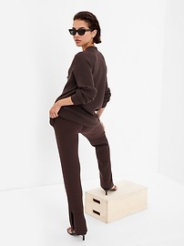 Mid Rise Split Flare Sweater Pants | Gap