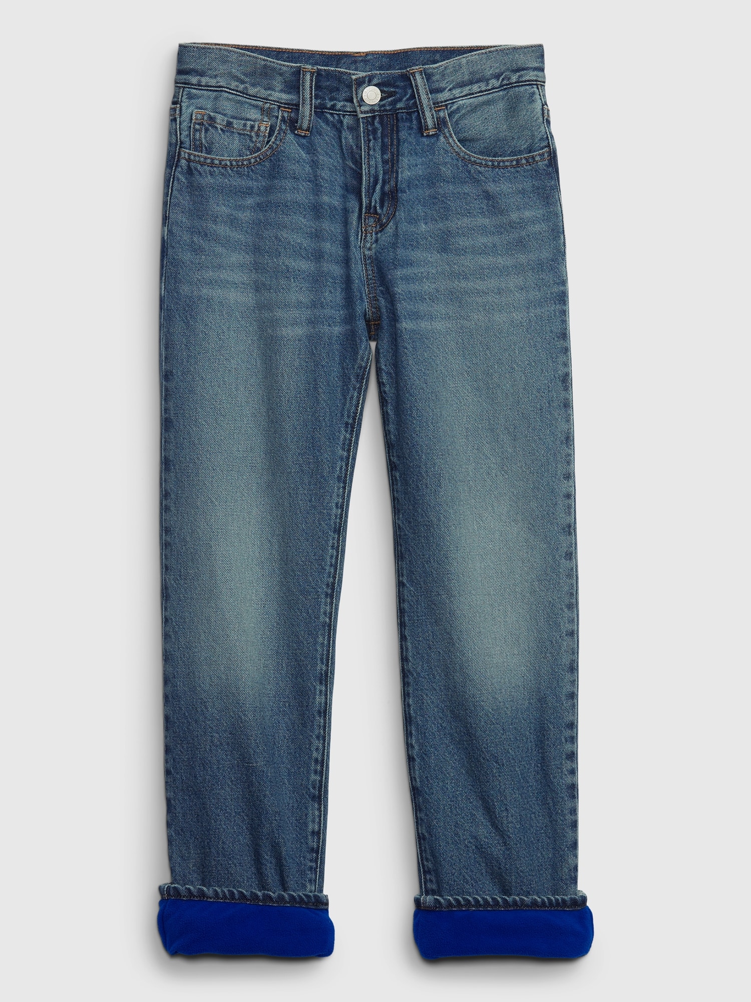 Kids Fleece-Lined Original Fit Jeans with Washwell