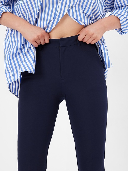 Mid Rise BiStretch Slim Pants