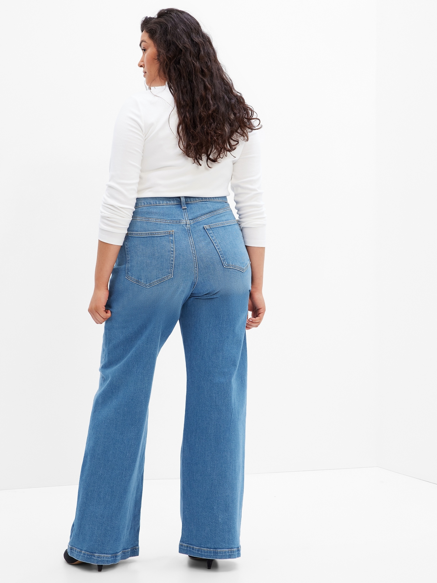 Darian Wide Leg Jeans in Washed Mauve