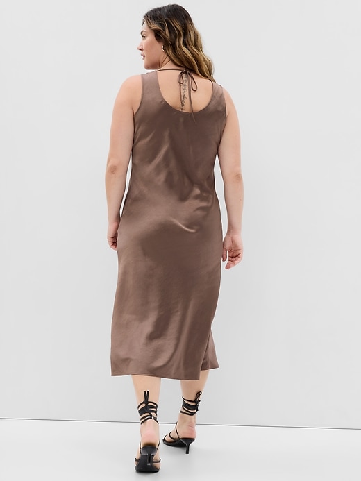 Satin Midi Tank Dress