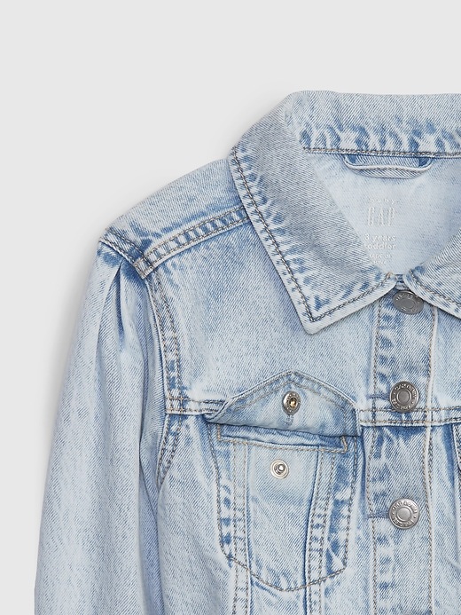 Image number 3 showing, Toddler Frayed Icon Denim Jacket with Washwell 