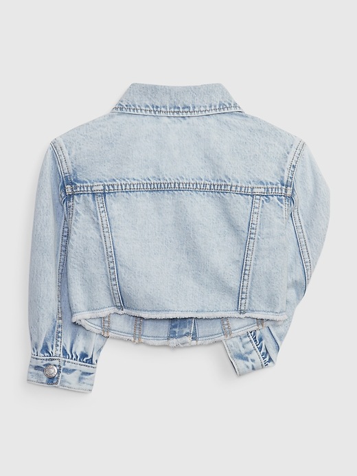 Image number 2 showing, Toddler Frayed Icon Denim Jacket with Washwell 