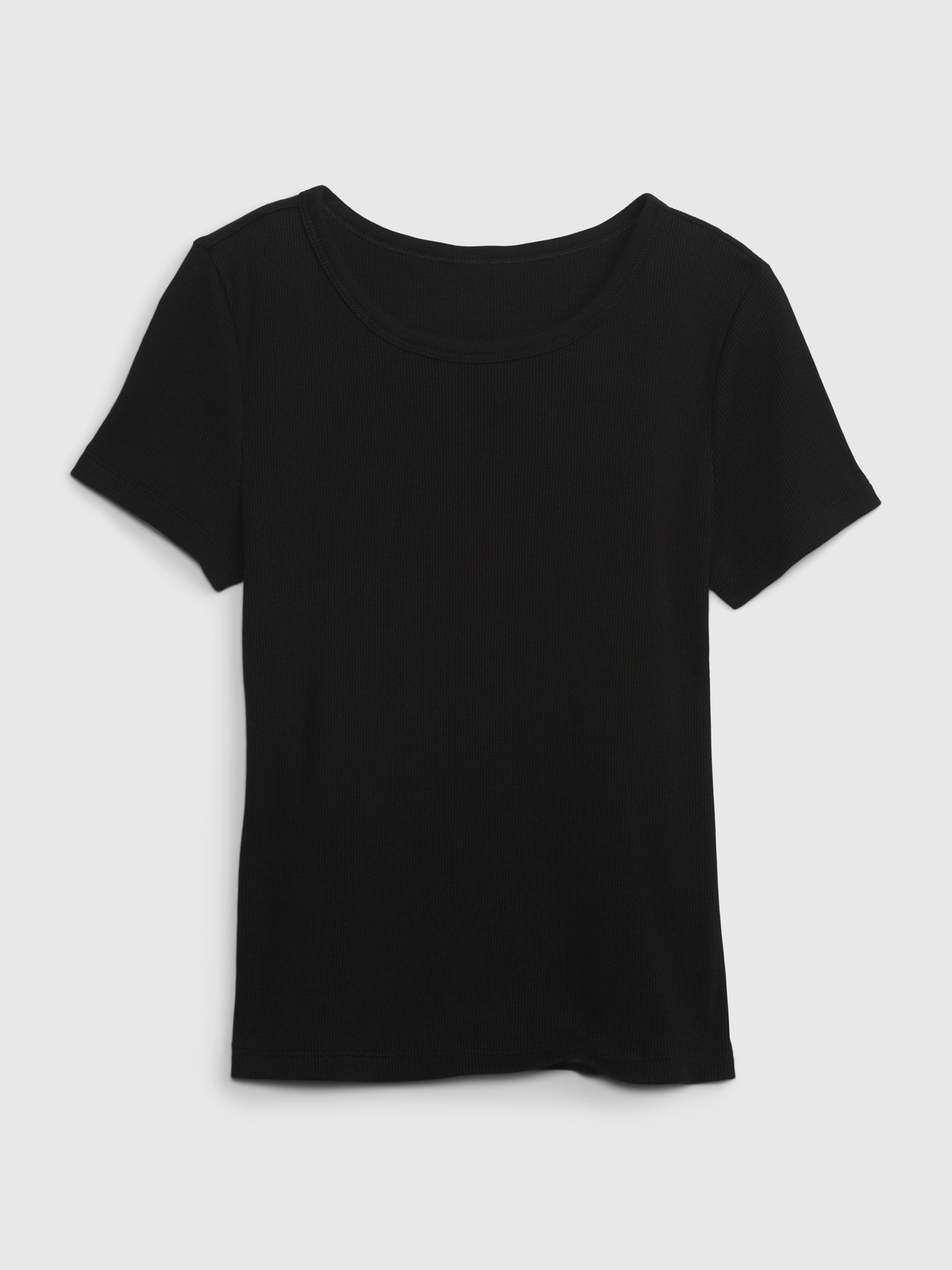 Gap Kids Rib T-Shirt black. 1