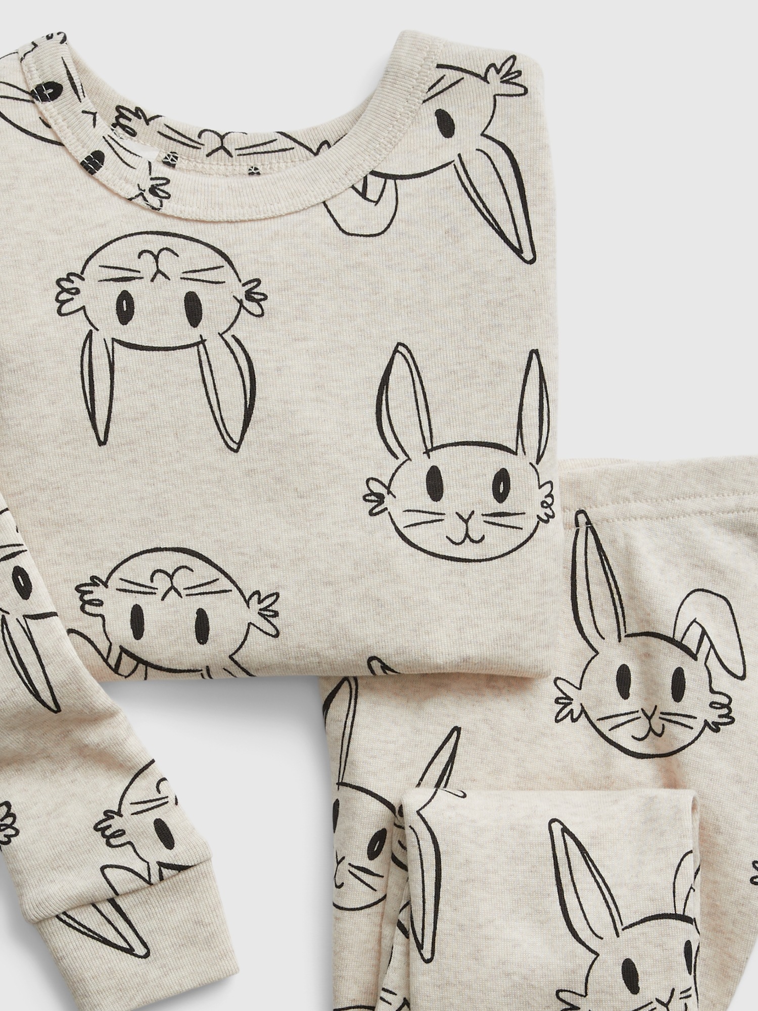 Easter Organic 2-Piece Pajama Set, Bunny Plaid – SpearmintLOVE