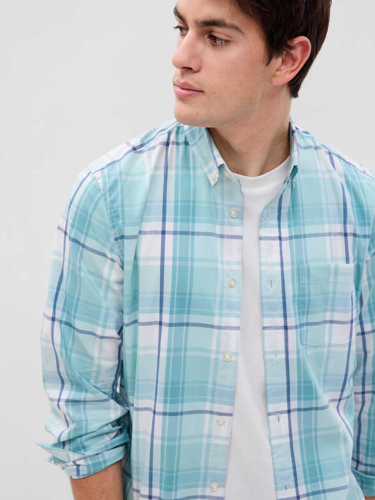 Gap All-Day Poplin Shirt in Standard Fit multi. 1