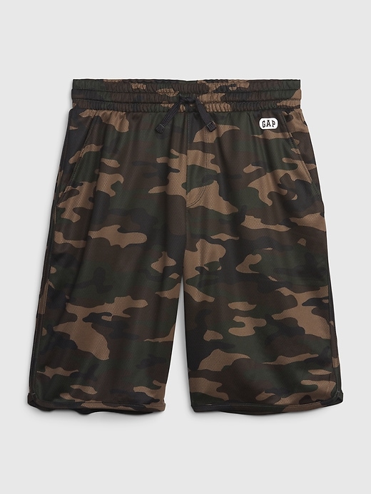 Image number 1 showing, GapFit Kids Fit Tech Mesh Shorts