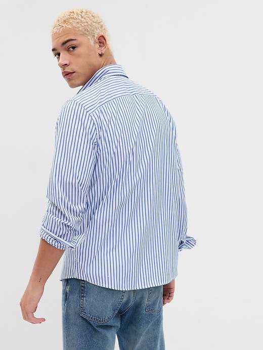 Image number 2 showing, All-Day Poplin Shirt in Untucked Fit