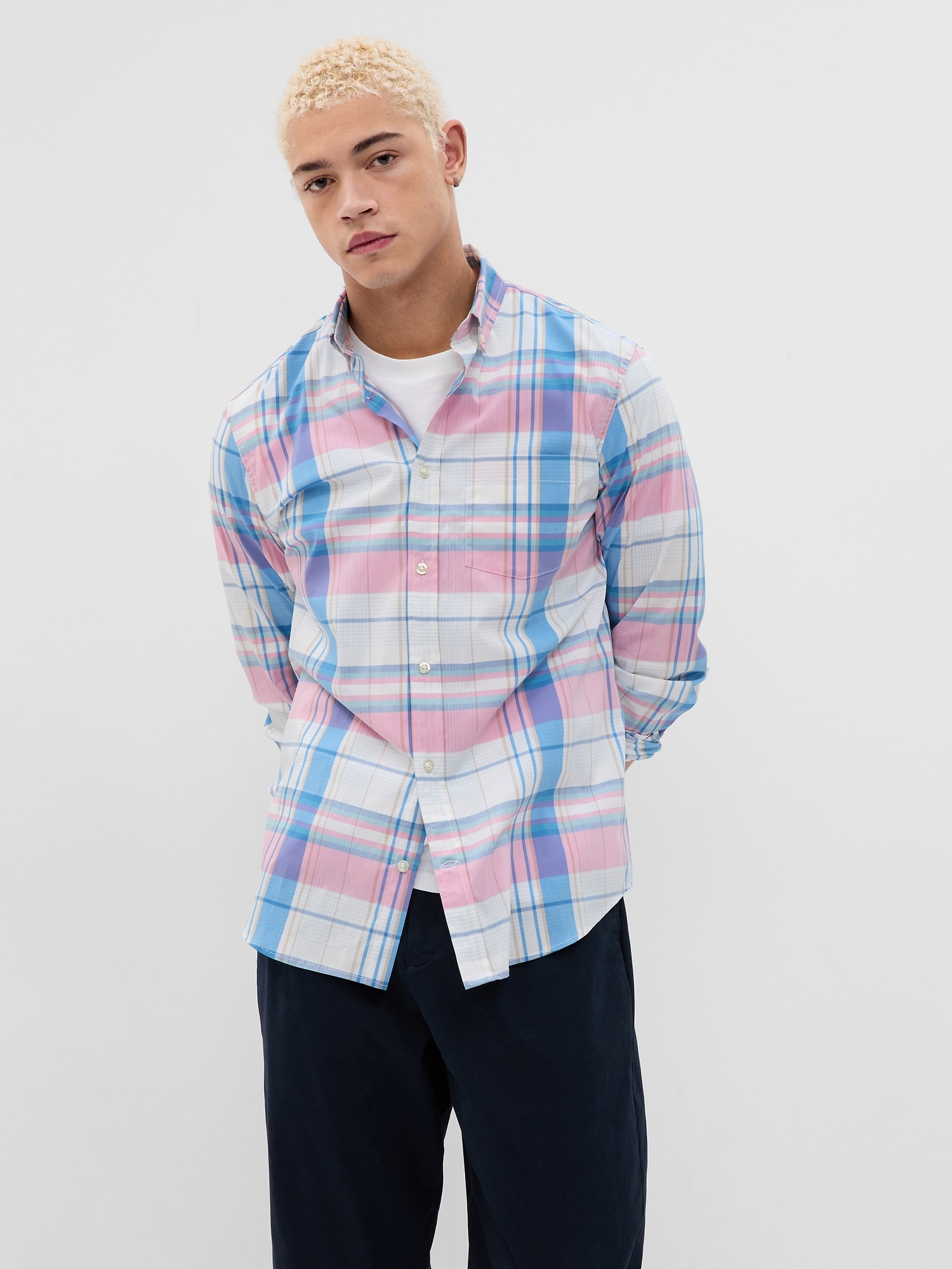 Gap All-Day Poplin Shirt in Standard Fit multi. 1