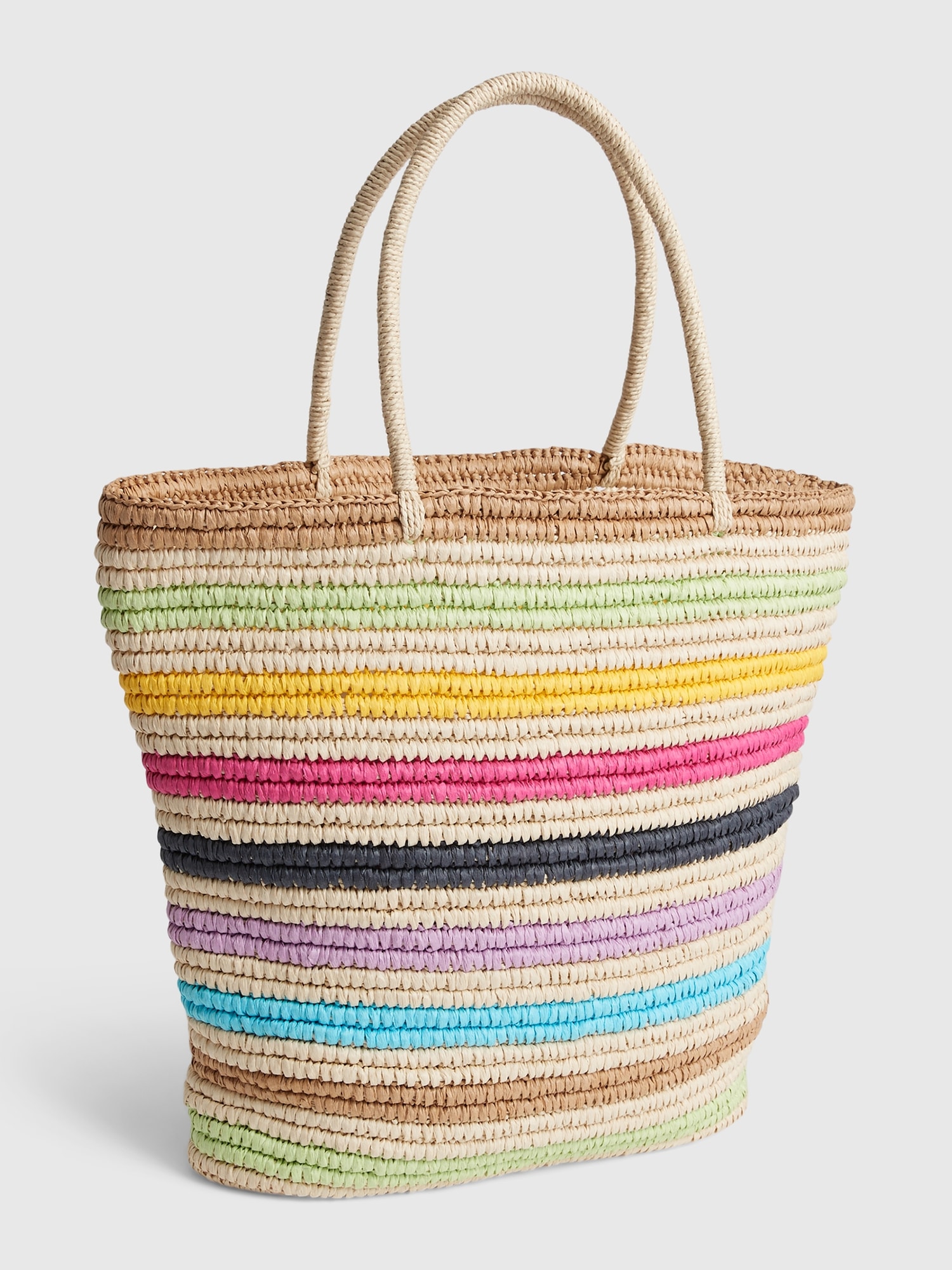 Rainbow on sale straw bag