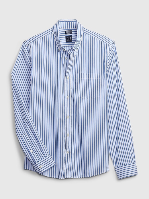 Image number 4 showing, All-Day Poplin Shirt in Untucked Fit