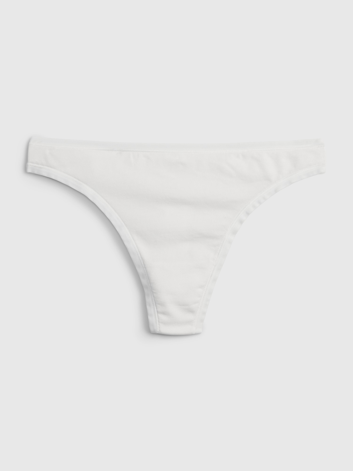 Logo Cotton Thong Panty