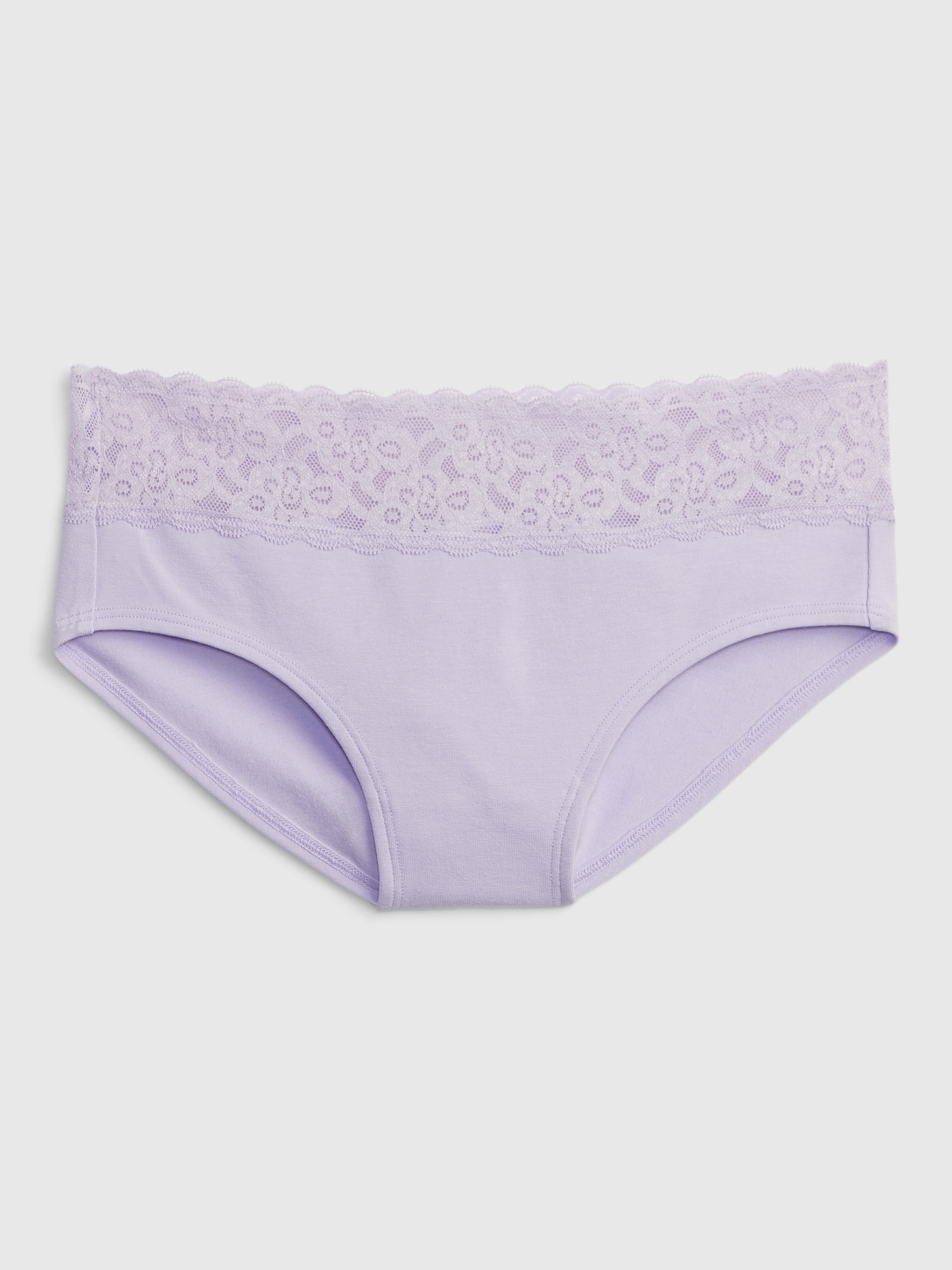 Gap Organic Stretch Cotton Lace Hipster purple. 1