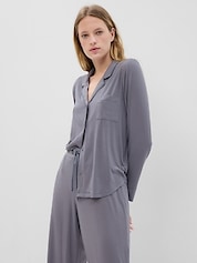 XINJU Women's Pajama Set 100% Double Gauze Cotton Linen Like Super Soft  Comfy Button Down Sleepwear (Long Sleeve, Light Grey, Small) at   Women's Clothing store