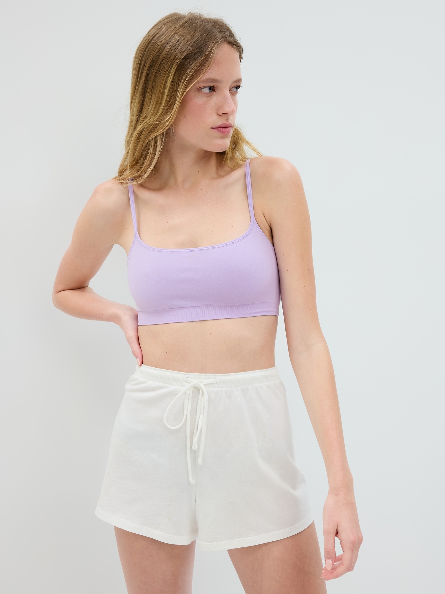 Gap Seamless Scoop Bralette purple. 1