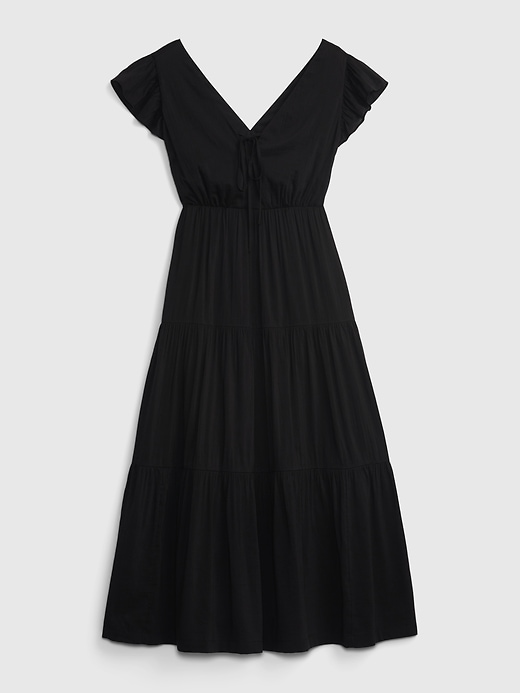 Image number 4 showing, Flutter Sleeve Tiered Maxi Dress