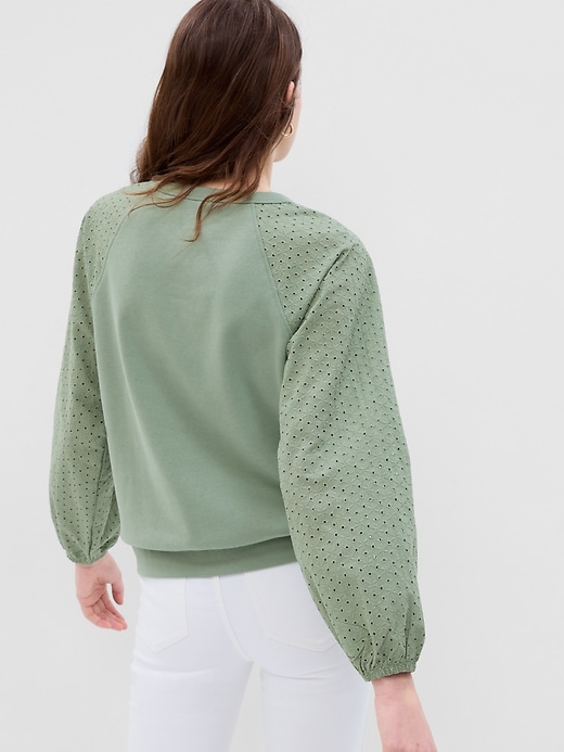 Image number 2 showing, Vintage Soft Eyelet Sweatshirt