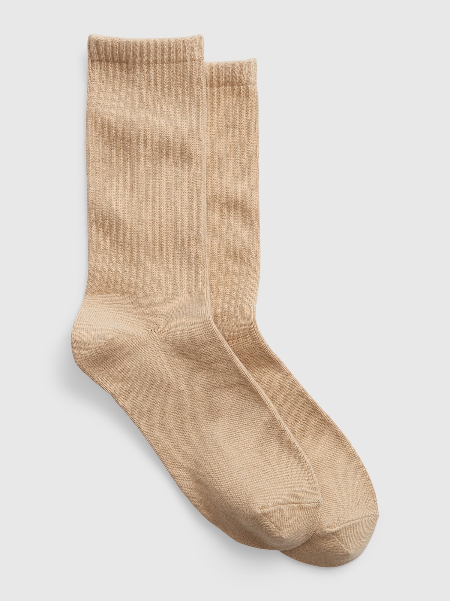 Gap Organic Cotton Crew Socks beige. 1