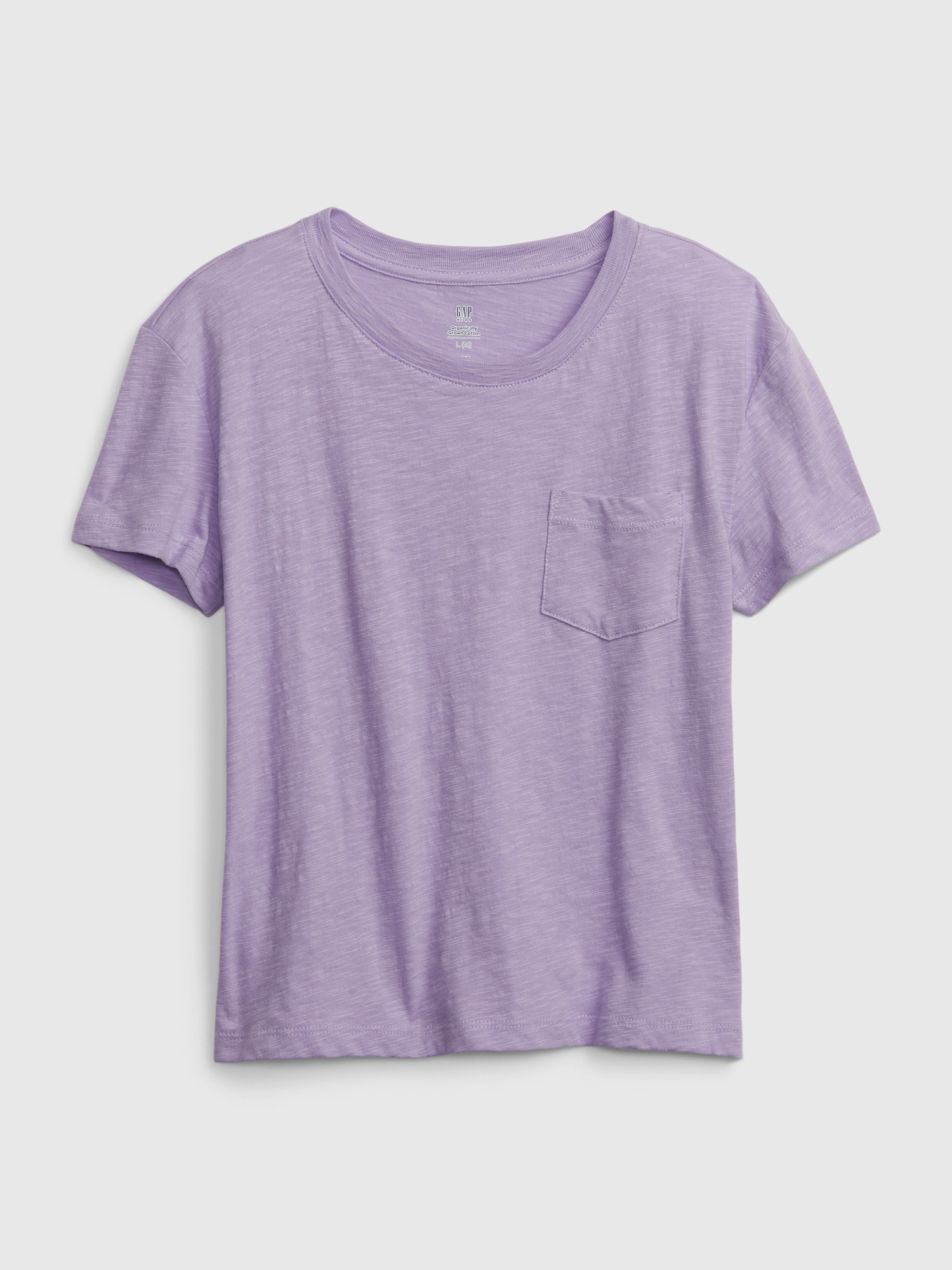 Gap Kids 100% Organic Cotton Pocket T-Shirt purple. 1