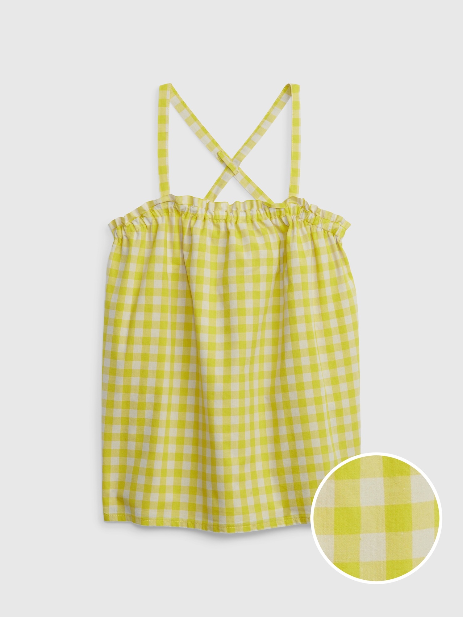 Gap Kids Crossback Tank Top yellow. 1