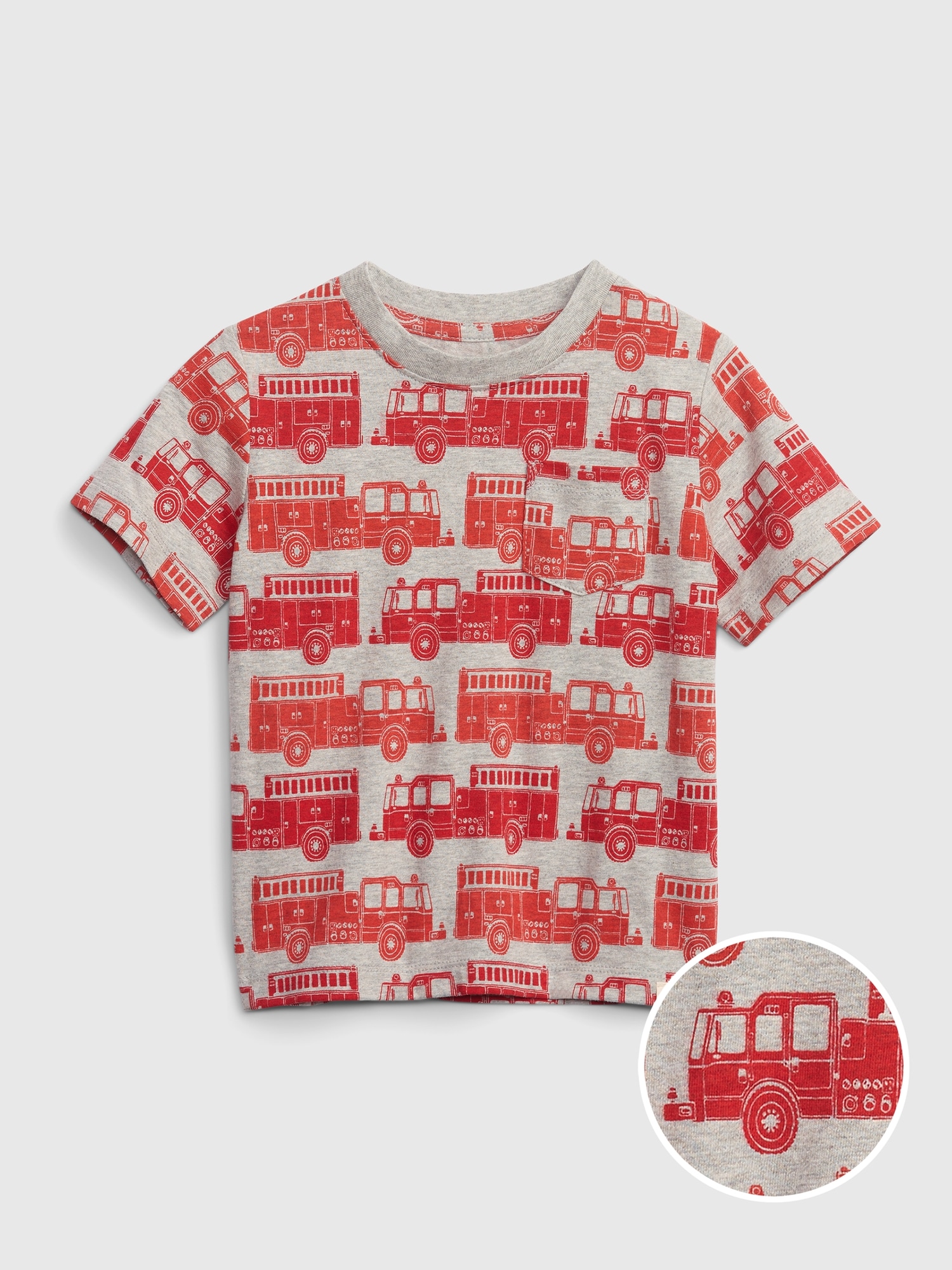 Gap Toddler Mix and Match Pocket T-Shirt red. 1