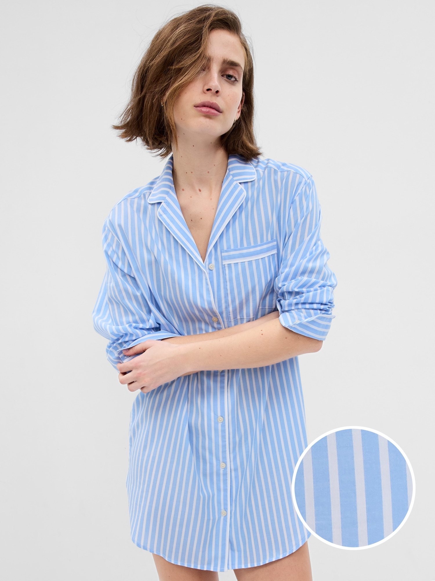 Poplin PJ Shirtdress | Gap