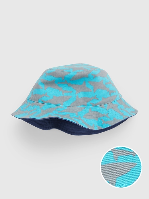 Reversible Bucket Hat for Toddlers Small (1-2) / Poppies / No