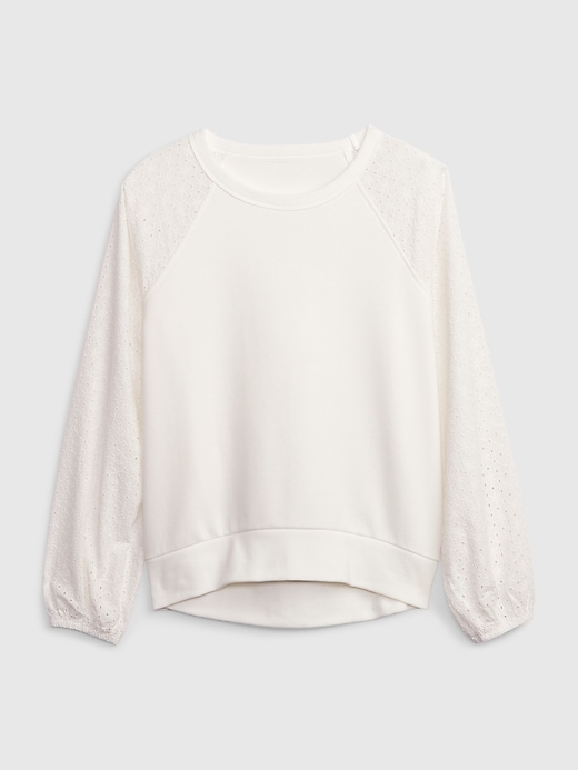 Vintage Soft Eyelet Sweatshirt | Gap